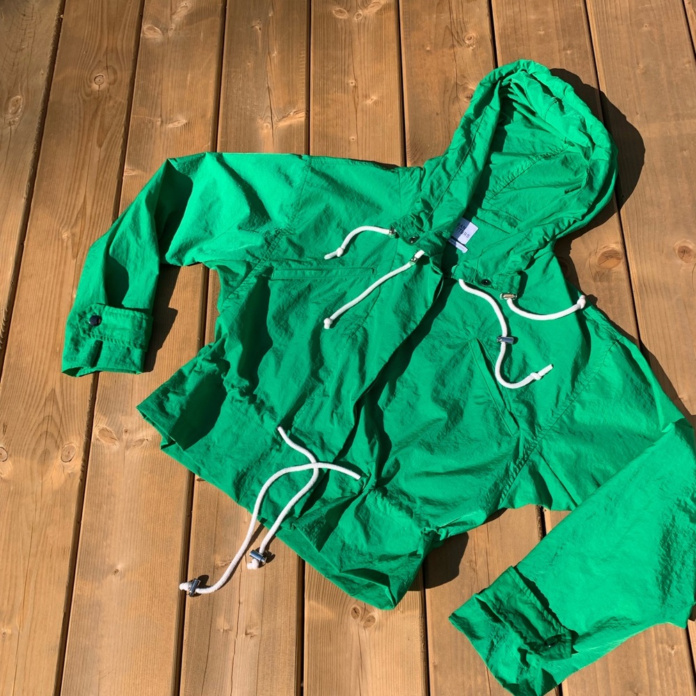 Urban Outfitters Emerald Green Windbreaker NWOT XS
